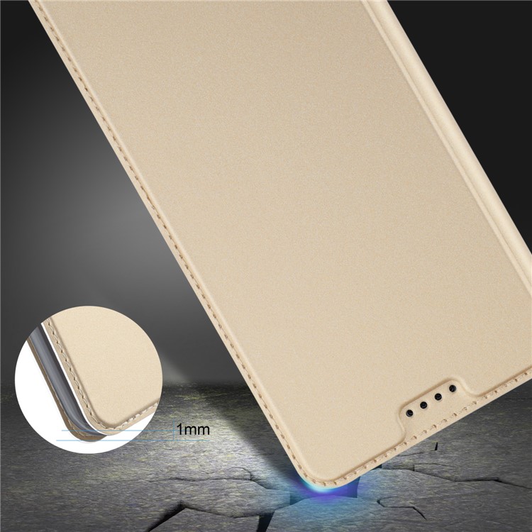 Stand Leather Card Holder Case for Huawei Mate 10 Lite / nova 2i / Maimang 6 - Gold-8