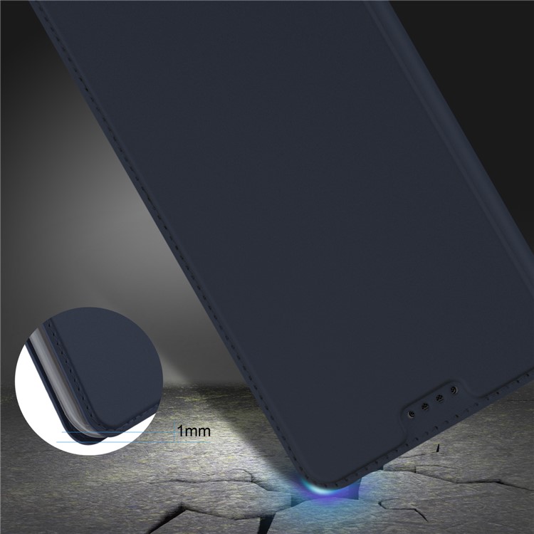Leather Phone Case with Card Slot for Huawei Mate 10 Lite / nova 2i / Maimang 6 - Blue-8