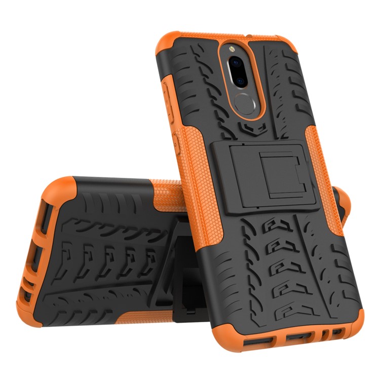 Anti-slip PC + TPU Hybrid Back Case with Kickstand for Huawei Mate 10 Lite / nova 2i / Maimang 6 - Orange-2