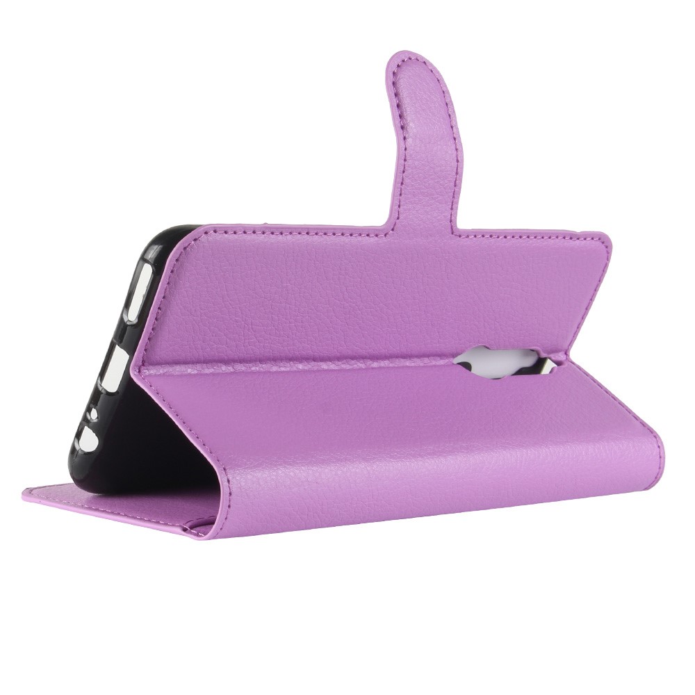 Litchi Skin Wallet Leather Case with Stand for Huawei Mate 10 Lite / nova 2i / Maimang 6 - Purple-5