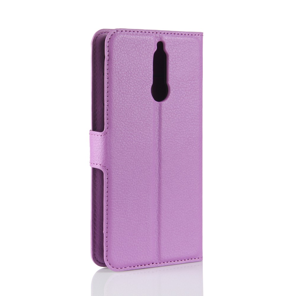 Litchi Skin Wallet Leather Case with Stand for Huawei Mate 10 Lite / nova 2i / Maimang 6 - Purple-6