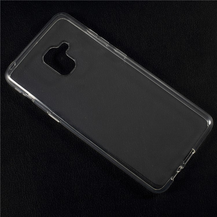 For Samsung Galaxy A7 (2018) Clear TPU Case Cover with Non-slip Inner - Transparent-3