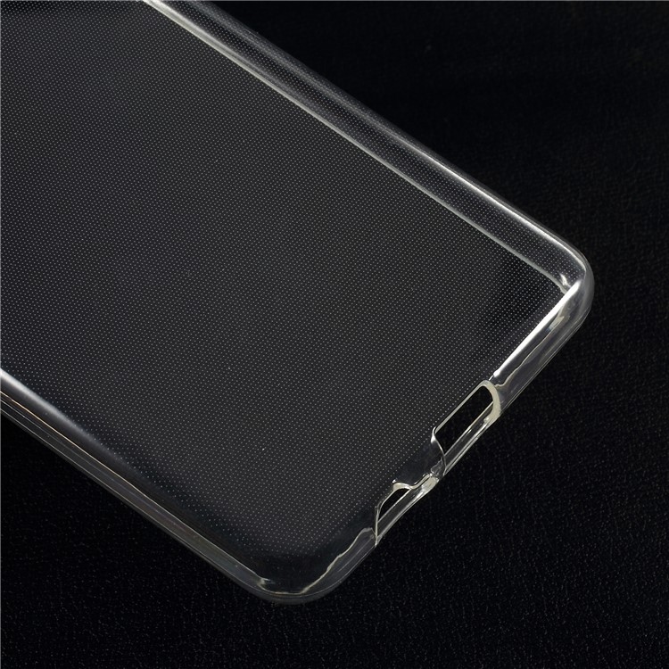 For Samsung Galaxy A7 (2018) Clear TPU Case Cover with Non-slip Inner - Transparent-5