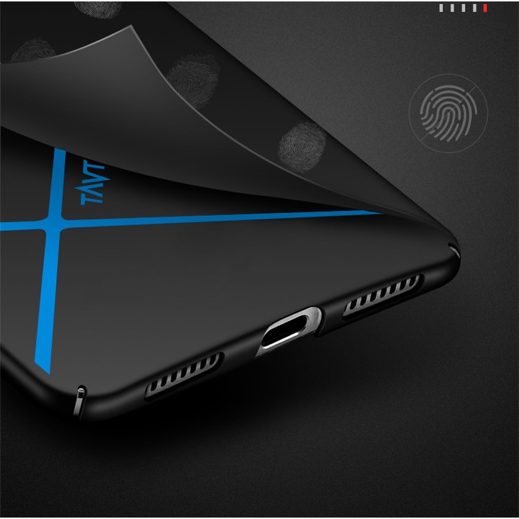 TAVT Lines Pattern Matte Wrapped PC Case for Huawei Mate 10 - Black-3