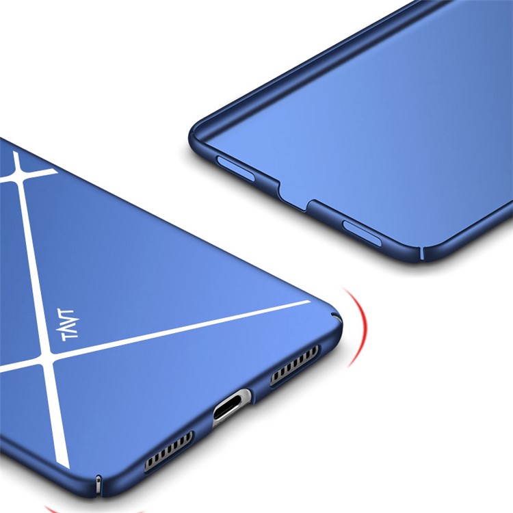 TAVT Lines Pattern Matte PC Back Mobile Cover Shell for Huawei Mate 10 - Blue-3