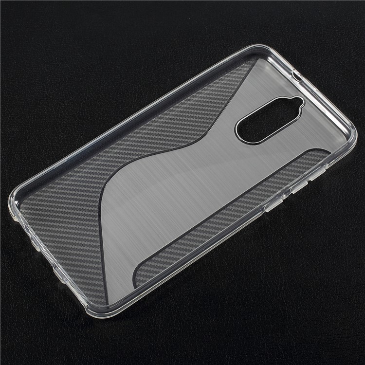 Carbon Fiber Brushed S Shape TPU Shell for Huawei Mate 10 Lite/Maimang 6/nova 2i - Grey-2