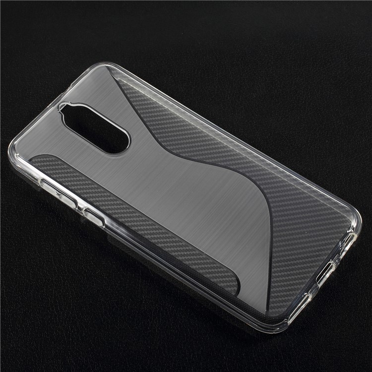 Carbon Fiber Brushed S Shape TPU Shell for Huawei Mate 10 Lite/Maimang 6/nova 2i - Grey-3
