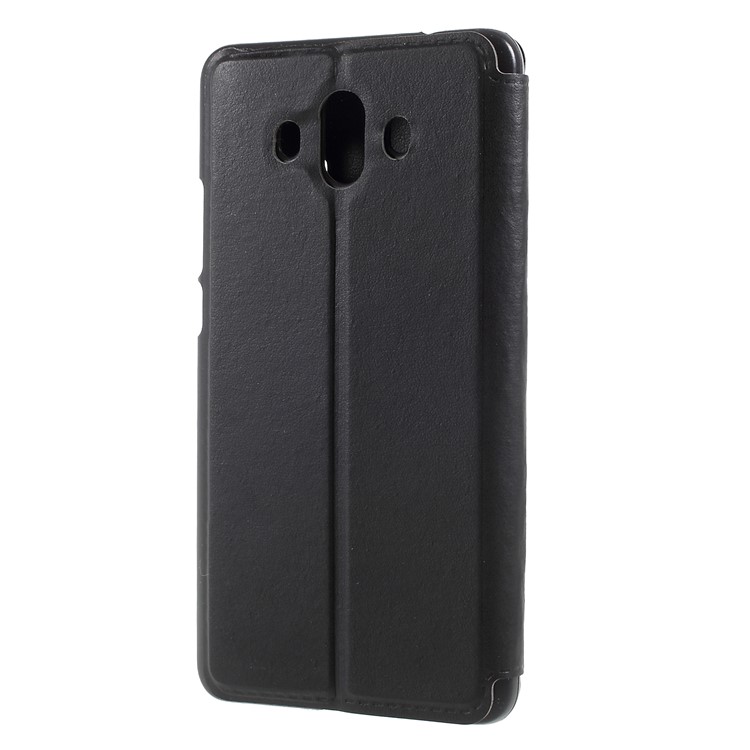 View Window PU Leather Stand Phone Case for Huawei Mate 10 - Black-2