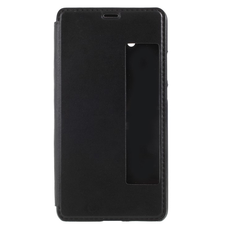 View Window PU Leather Stand Phone Case for Huawei Mate 10 - Black-3