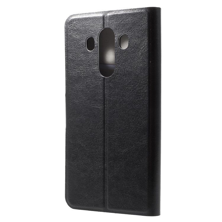 Crazy Horse PU Leather Wallet Stand Case for Huawei Mate 10 Pro - Black-3