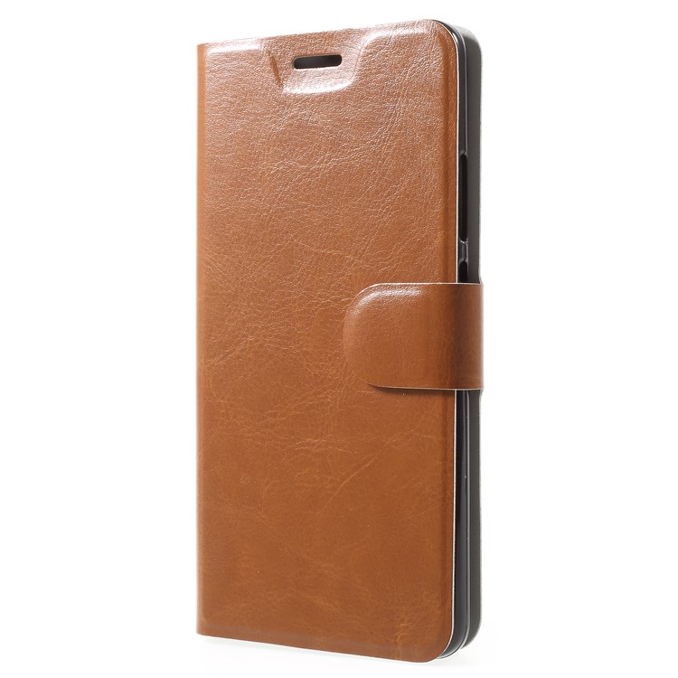Crazy Horse PU Leather Wallet Protection Shell for Huawei Mate 10 Pro - Brown-2