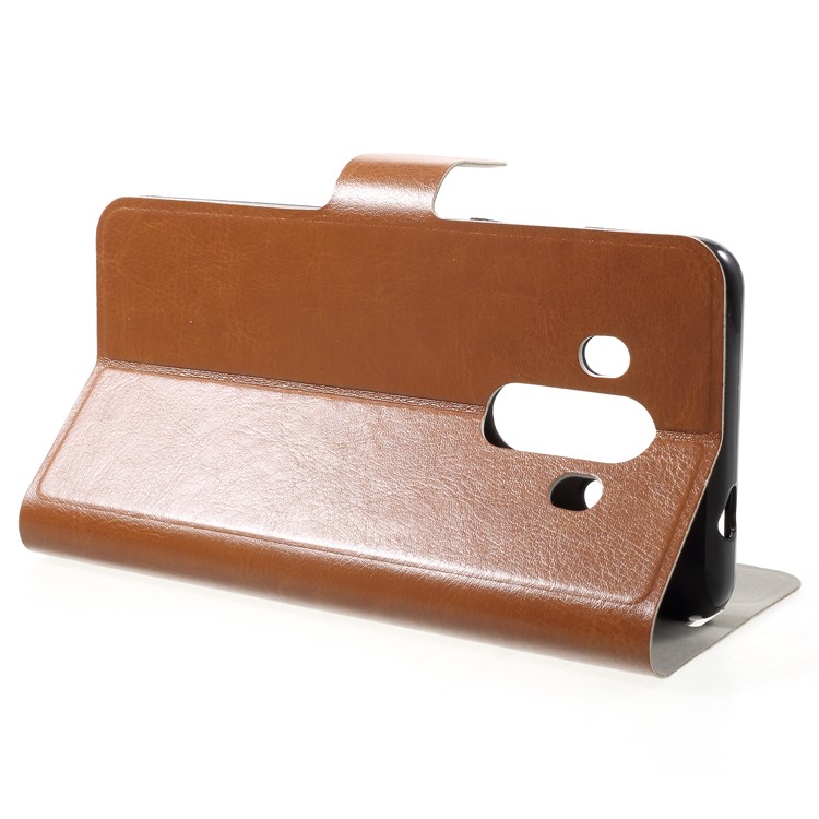 Crazy Horse PU Leather Wallet Protection Shell for Huawei Mate 10 Pro - Brown-4