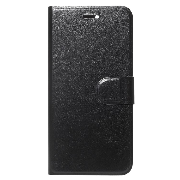 Crazy Horse PU Leather Wallet Case Cover for Huawei Honor 7X - Black-1