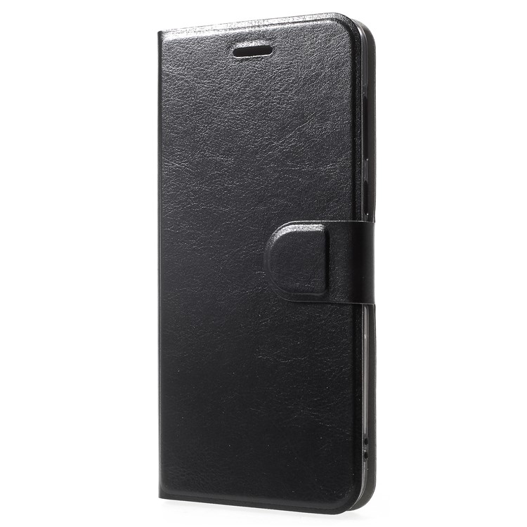 Crazy Horse PU Leather Wallet Case Cover for Huawei Honor 7X - Black-2