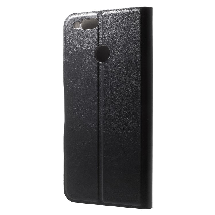 Crazy Horse PU Leather Wallet Case Cover for Huawei Honor 7X - Black-3