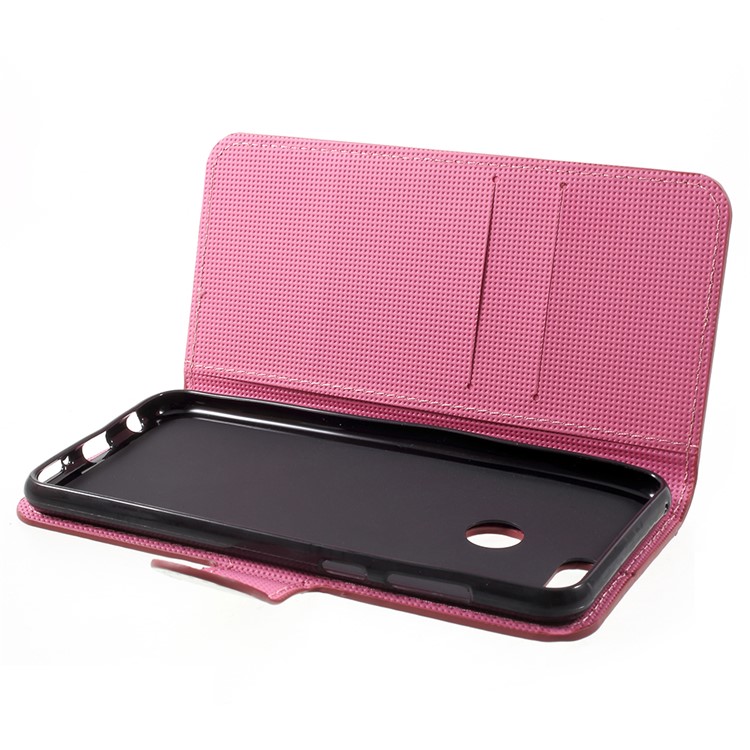Water Transfer Printing PU Leather Phone Casing with Card Slots for Huawei Honor 7X - Triangle Strips-4
