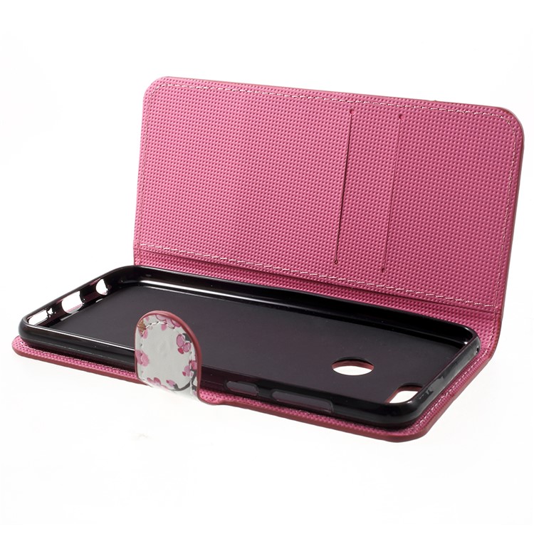 Water Transfer Printing PU Leather Magnetic Case Phone Accessories Mobile for Huawei Honor 7X - Plum Blossom-5