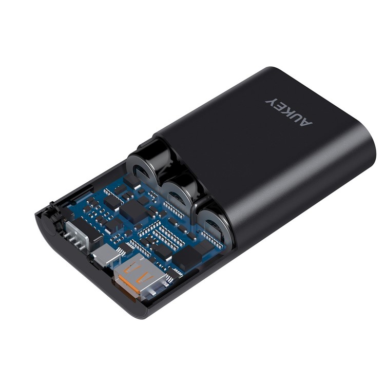AUKEY 10050mAh Portable Power Bank Charger with Qualcomm Quick Charge 3.0 PB-T15 - Black-5