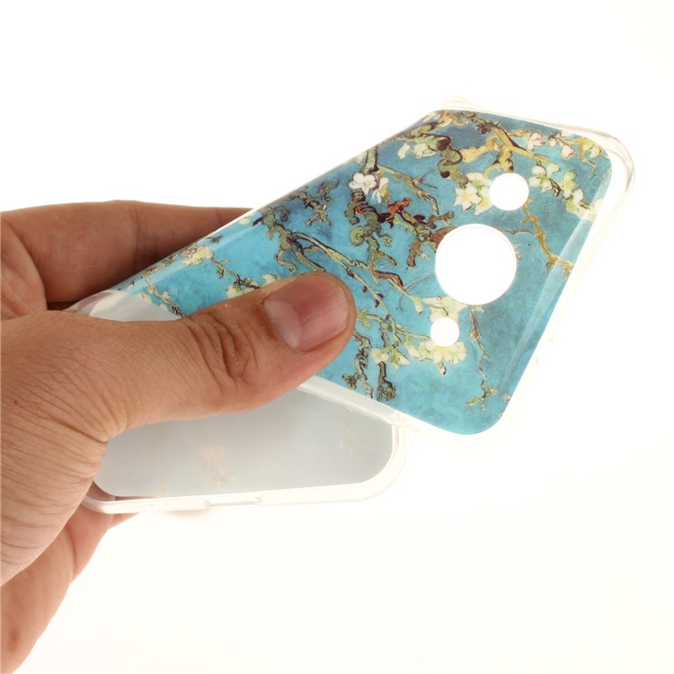 For Huawei Y3 (2017) Soft TPU IMD Patterned Shell - Almond Tree in Blossom-6