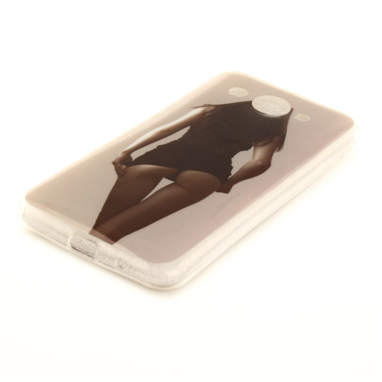 Flexible TPU IMD Patterned Phone Cover Shell for Huawei Y3 (2017) - Hot Girl-3
