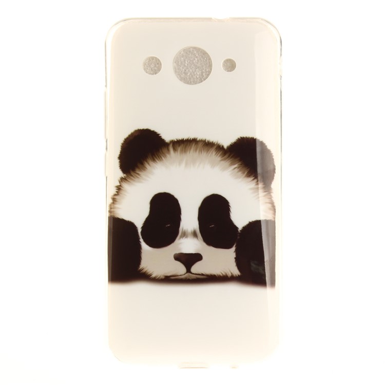 Soft TPU IMD Patterned Lightweight Phone Casing for Huawei Y3 (2017) - Panda-2