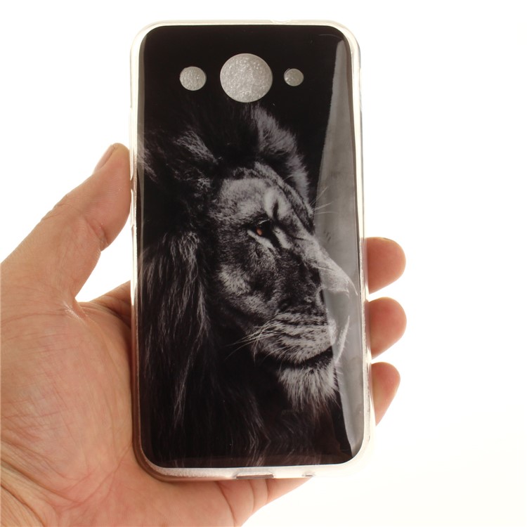 For Huawei Y3 (2017) Soft TPU IMD Patterned Protection Phone Cover - Lion-5
