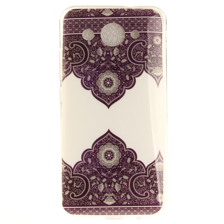 Soft TPU IMD Patterned Ultra-thin Mobile Case for Huawei Y3 (2017) - Symmetrical Pattern-2