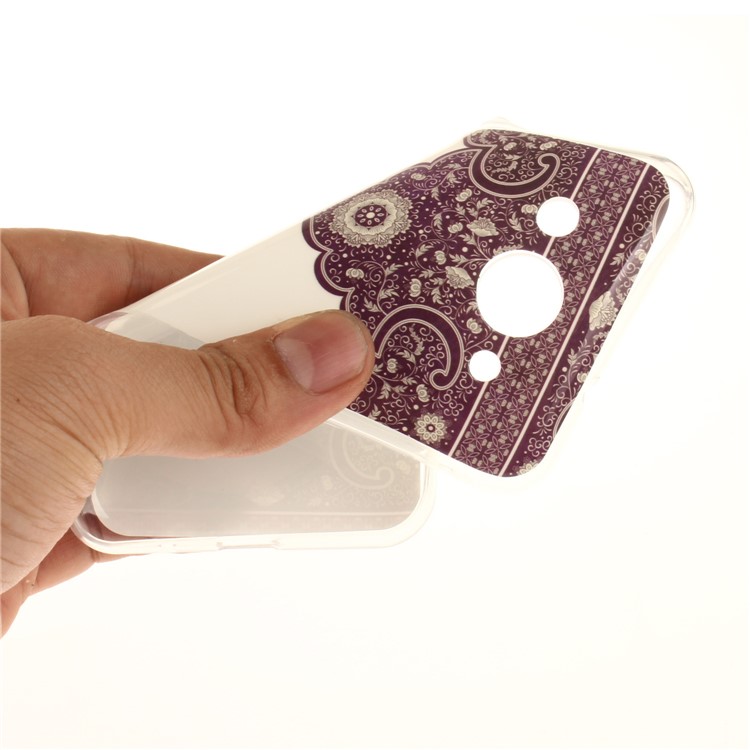 Soft TPU IMD Patterned Ultra-thin Mobile Case for Huawei Y3 (2017) - Symmetrical Pattern-6
