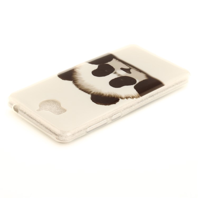 Patterned IMD TPU Gel Mobile Phone Case for Huawei Y5 (2017) / Y6 (2017) - Panda-4