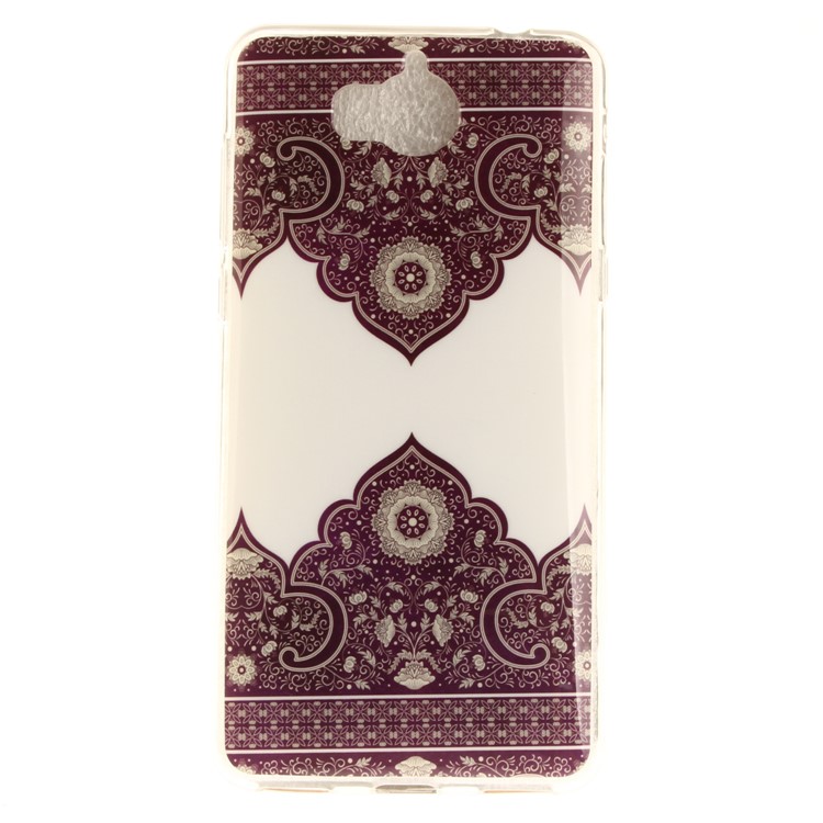 Patterned IMD TPU Gel Mobile Phone Casing Cover for Huawei Y5 (2017) / Y6 (2017) - Symmetrical Pattern-2