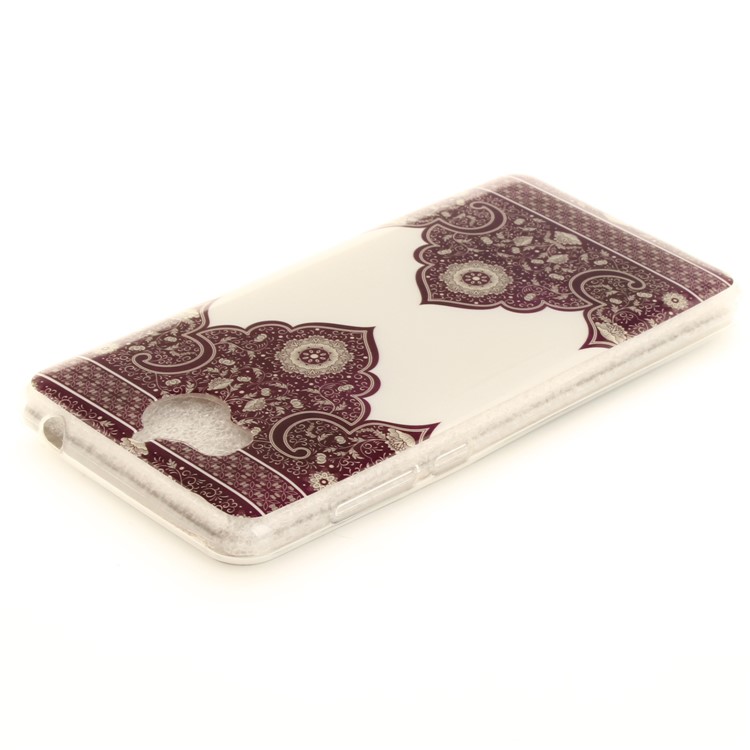 Patterned IMD TPU Gel Mobile Phone Casing Cover for Huawei Y5 (2017) / Y6 (2017) - Symmetrical Pattern-4