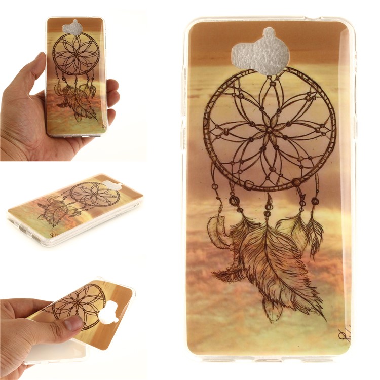 Patterned IMD TPU Gel Cellphone Casing for Huawei Y5 (2017) / Y6 (2017) - Dream Catcher-1