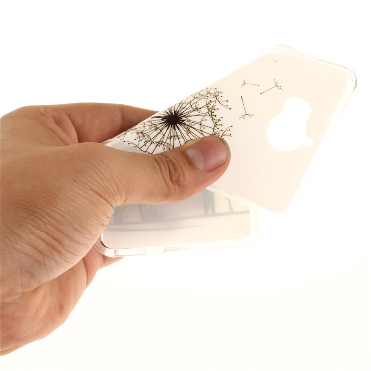 Patterned IMD TPU Gel Cellphone Casing Cover for Huawei Y5 (2017) / Y6 (2017) - Lovers and Dandelion-6