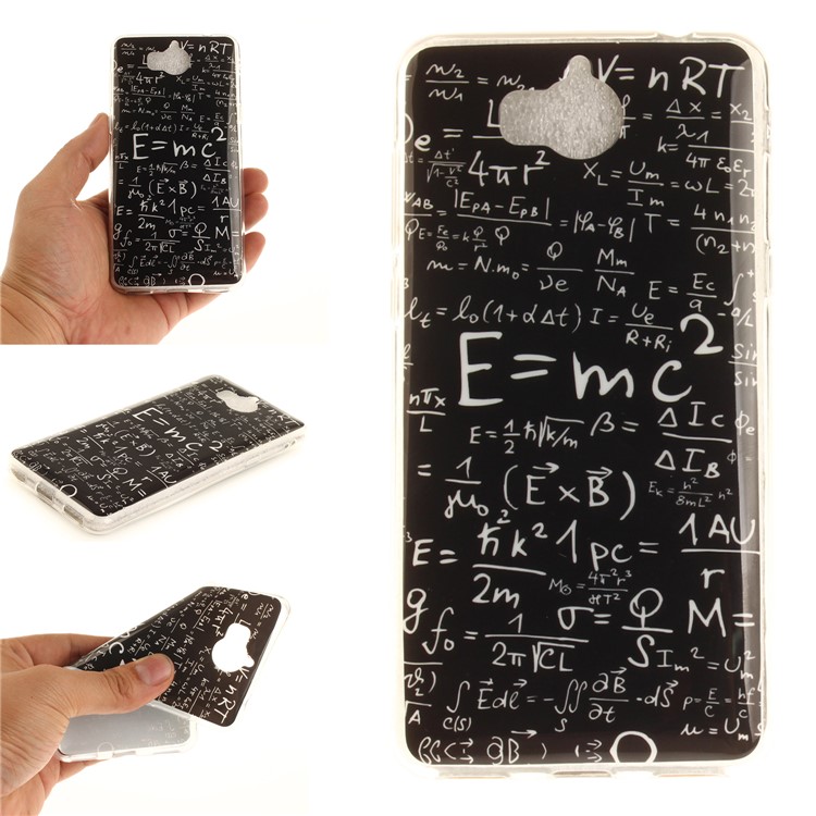 Patterned IMD TPU Gel Cellphone Shell for Huawei Y5 (2017) / Y6 (2017) - Formula-1