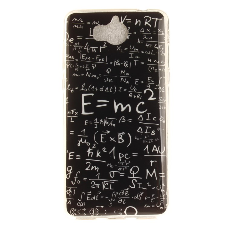 Patterned IMD TPU Gel Cellphone Shell for Huawei Y5 (2017) / Y6 (2017) - Formula-2