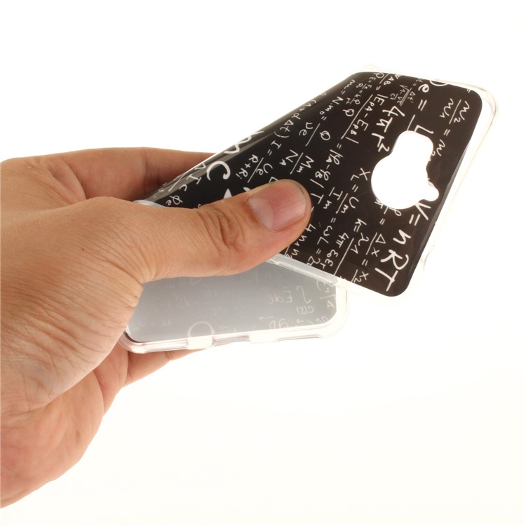 Patterned IMD TPU Gel Cellphone Shell for Huawei Y5 (2017) / Y6 (2017) - Formula-6