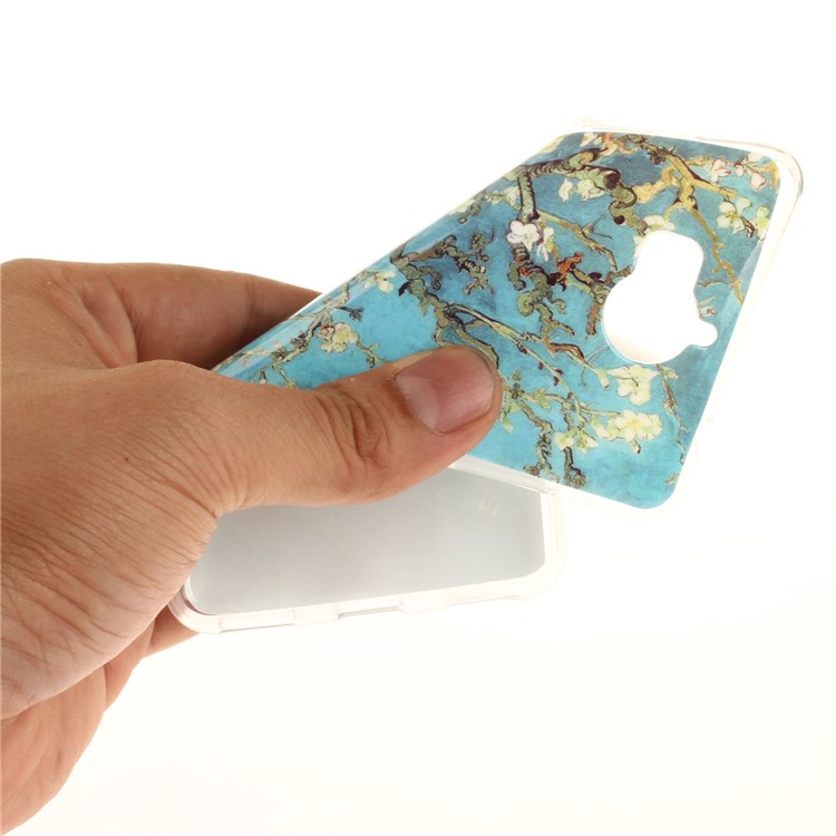 Patterned IMD TPU Gel Cellphone Protection Cover for Huawei Y5 (2017) / Y6 (2017) - Almond Tree in Blossom-6