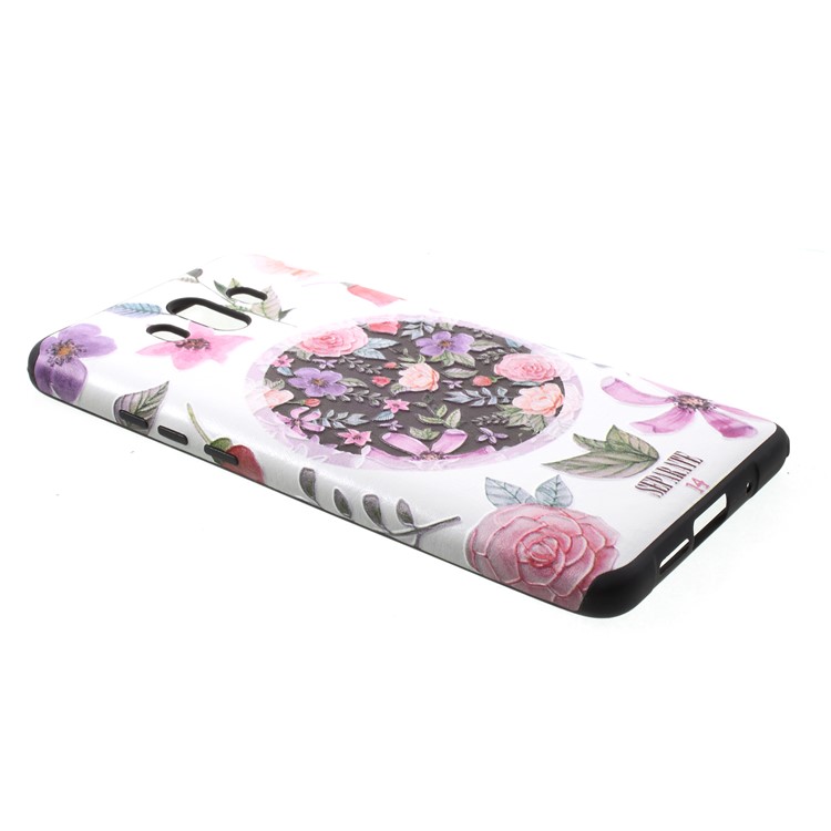 Embossed Pattern Soft TPU Mobile Phone Shell for Huawei Mate 10 - Pretty Flowers-3