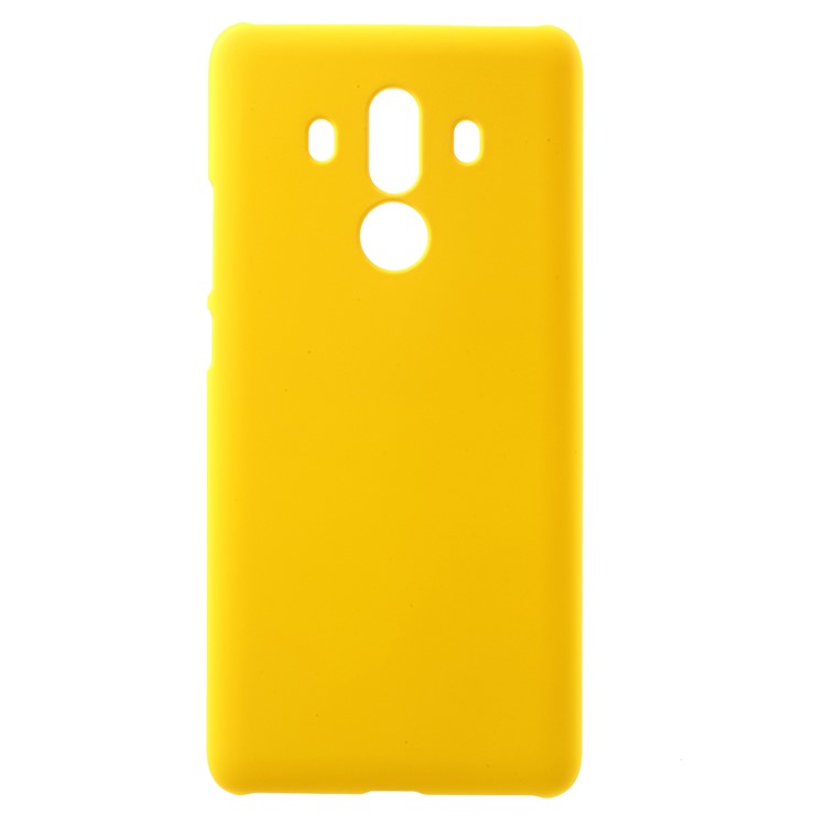 Rubberized Hard Shell Cover Case for Huawei Mate 10 Pro - Yellow-1