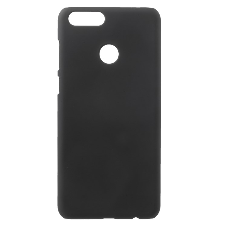 Rubberized Hard Plastic Back Cover for Huawei Honor 7X - Black-1