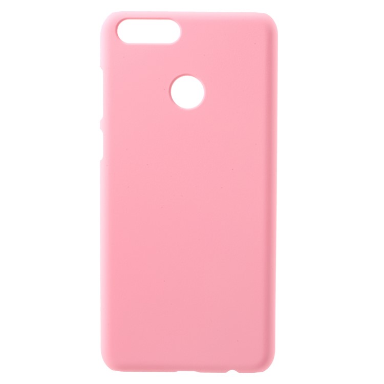 Rubberized Hard PC Phone Case for Huawei Honor 7X - Pink-1