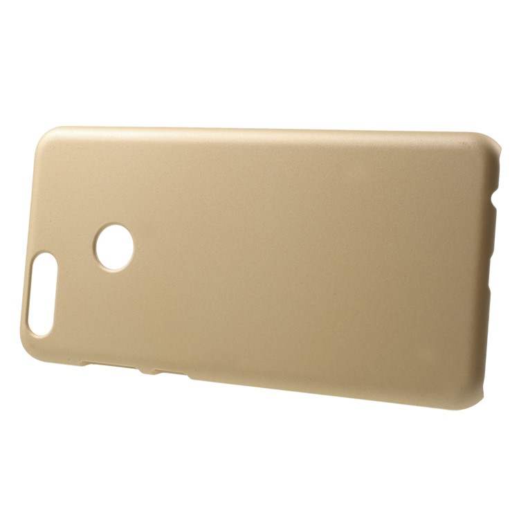 Rubberized Hard PC Protection Cell Phone Cover for Huawei Honor 7X - Gold-2