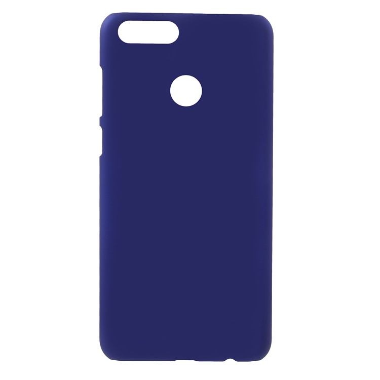 Rubberized Hard PC Mobile Case for Huawei Honor 7X - Dark Blue-1