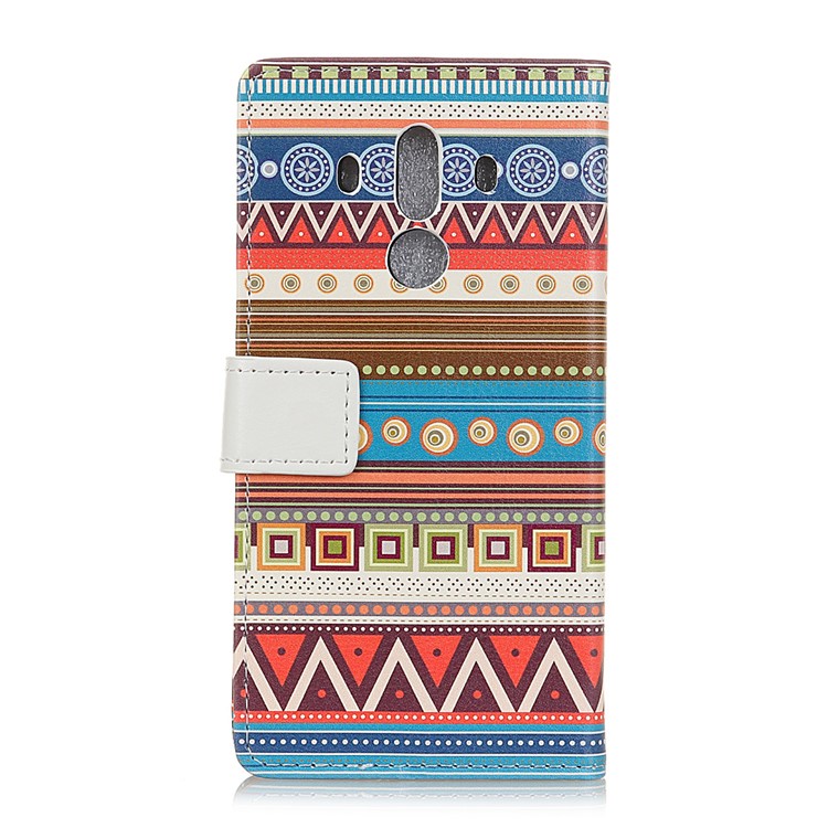 Pattern Printing Magnetic Leather Wallet Case for Huawei Mate 10 Pro - Tribal Tribe-2