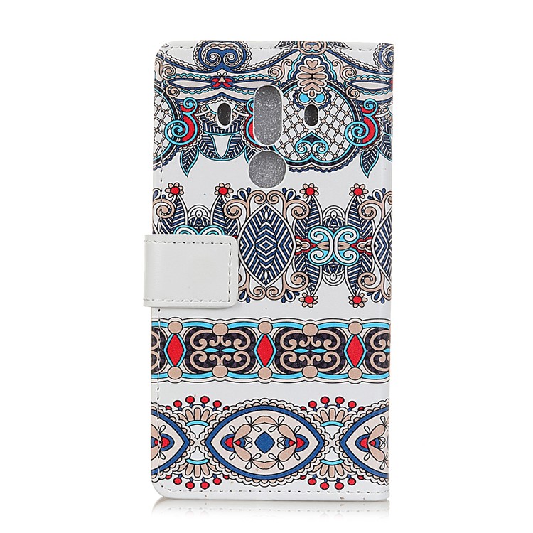 Pattern Printing Magnetic Leather Stand Cover for Huawei Mate 10 Pro - Arabic Floral Pattern-2