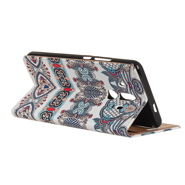 Pattern Printing Magnetic Leather Stand Cover for Huawei Mate 10 Pro - Arabic Floral Pattern-3