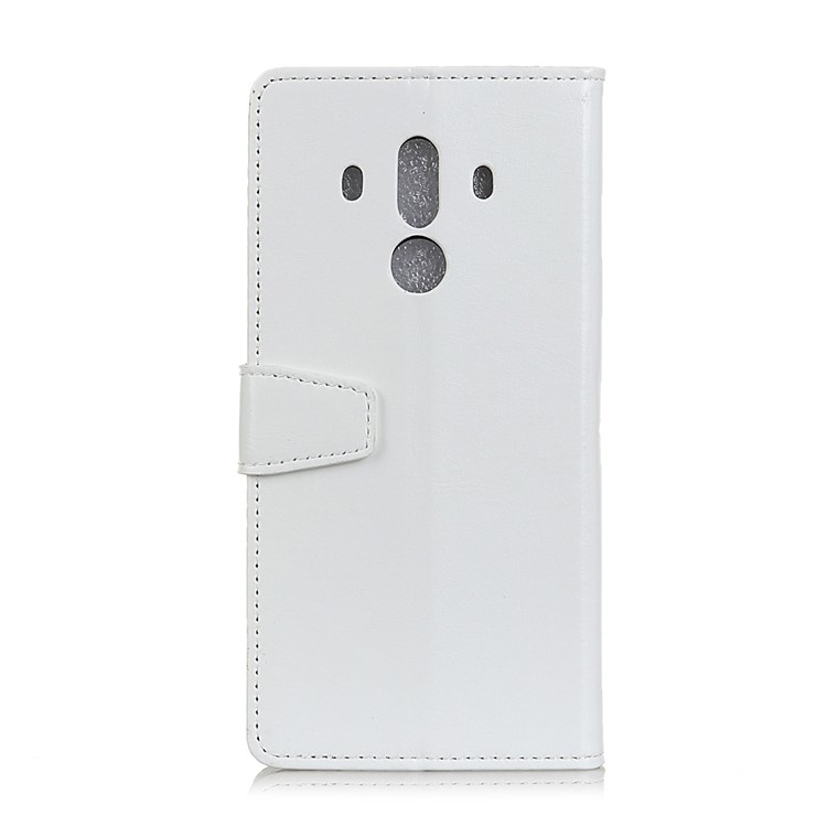 Crazy Horse Wallet Leather Stand Cover for Huawei Mate 10 Pro - White-2