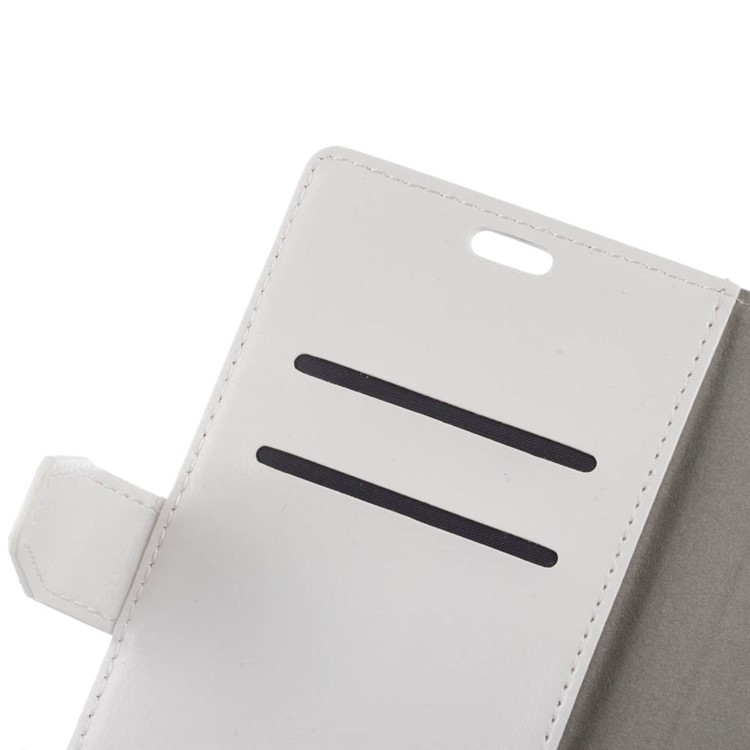 Crazy Horse Wallet Leather Stand Cover for Huawei Mate 10 Pro - White-3