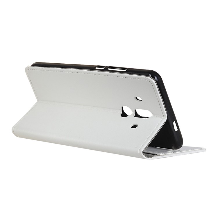 Crazy Horse Wallet Leather Stand Cover for Huawei Mate 10 Pro - White-5
