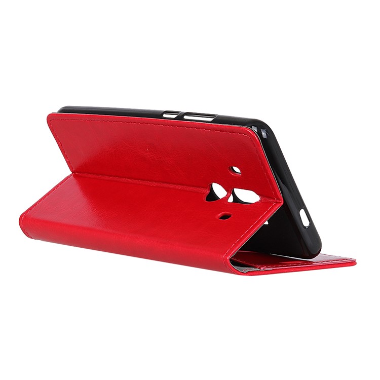 Crazy Horse Wallet Leather Magnetic Case for Huawei Mate 10 Pro - Red-5